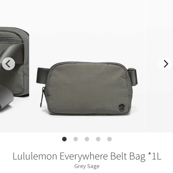 NWOT Lululemon everywhere belt bag 1L grey sage - Picture 1 of 6
